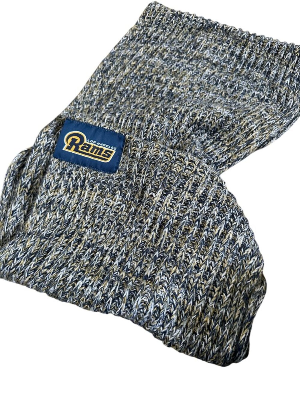 Los Angeles Rams Knit Infinity Scarf Blue & Gold NFL Fan Accessory Unisex